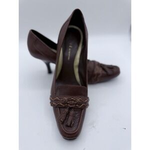 Women's Brown leather Dress shoes with tassels - Size 8.5
